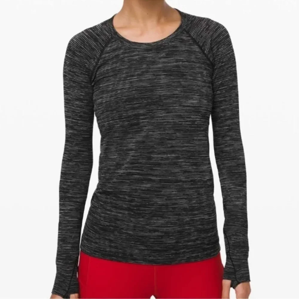 LULULEMON Swiftly Speed Long Sleeve We Are From Space Grey Women’s Size 10